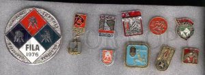 000173 WRESTLING set 10 russian different pins #173