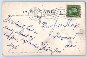 Petoskey Michigan MI Postcard G. R. & I. Northland Ltd. Suburban Trains 1911