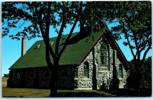 Postcard - Little Stone Church - Mackinac Island, Michigan