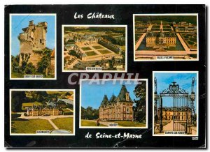 Postcard Modern Castles in Seine et Marne Crouy sur Ourcq Fontainebleau Vaux ...