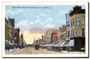 Postcard From Old Main Street South Lexington Ave Elkhart Ind