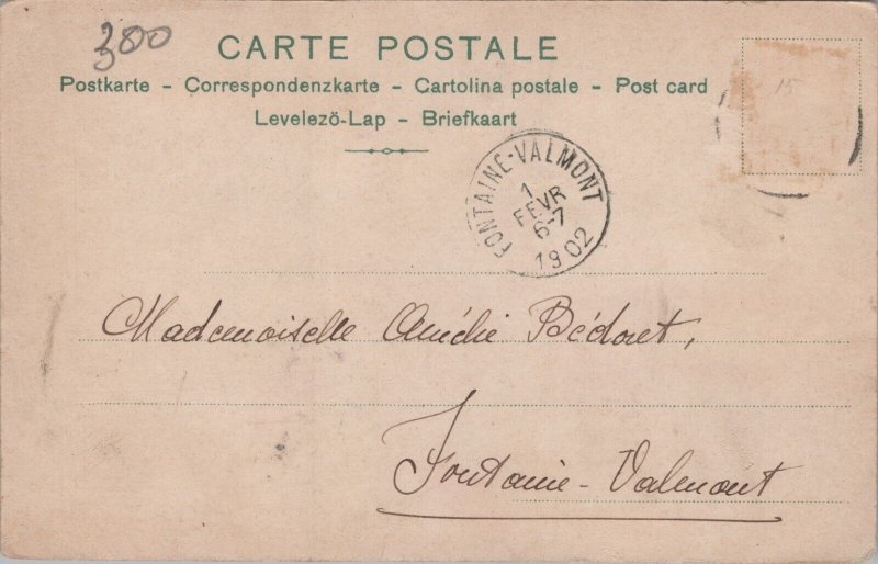 Drunk Men Caricature Octobre Postcard C367