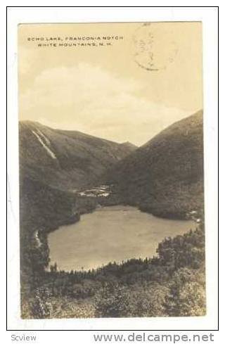 RP,Echo Lake, Franconia Notch, White Mountains, New Hampshire, 30-40s