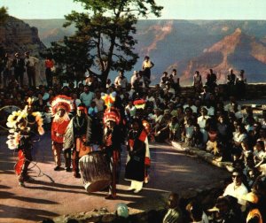 Hopi Indian Dancers, Grand Canyon National Park, Arizona Fred Harvey Postcard