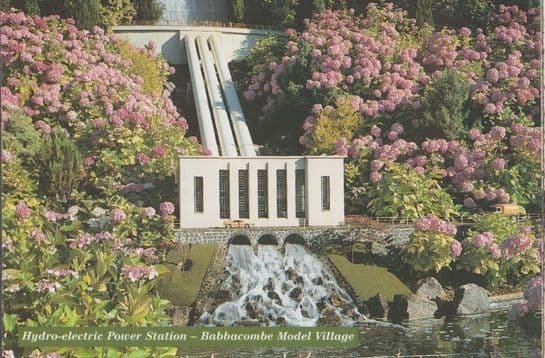 Power Station Hydro Electric Babbacombe Toy Model Village Devon Postcard