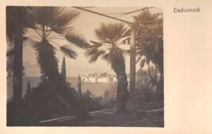 Dubrovnik Croatia View from Garden Real Photo Antique Postcard J77869