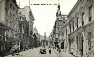 South Africa St. George's Street Cape Town Vintage Postcard 08.66