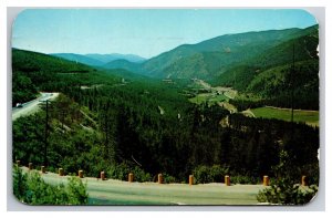 View From Lookout Pass Missoula Montana MT Chrome Postcard Z3