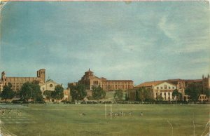 UCLA Buildings and Sports Field Vintage Union Oil 76 Postcard