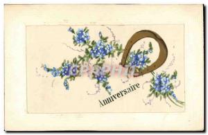 Old Postcard Fantasy Flowers Toil?e