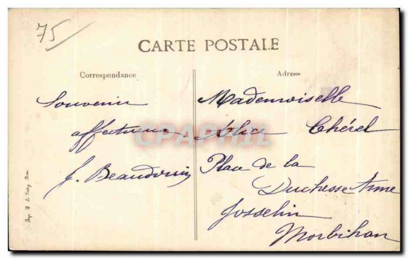 Old Postcard Paris Ferris Wheel