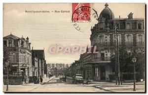 Romilly sur Seine Old Postcard Rue Carnot