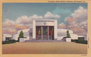 Postcard Louisiana State Exhibit Building Shreveport LA