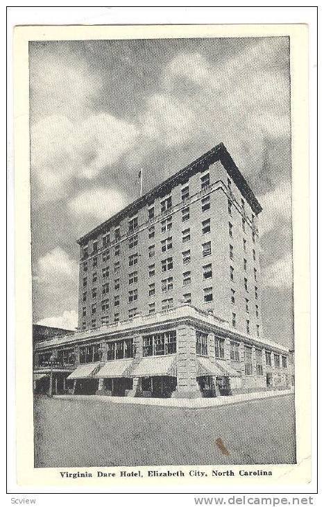 Virginia Dare Hotel, Elizabeth City, North Carolina, 1920-1940s