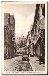 Old Postcard Beauvais Manufacture of Street