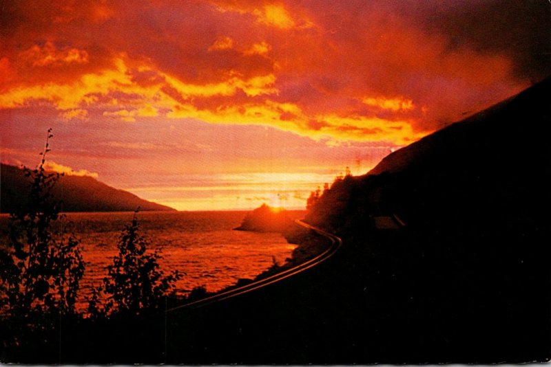 Alaska Turnagain Arm Near Anchorage At Sunset