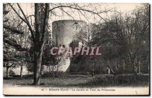 Old Postcard Gisors The garden and the tower of prisoner