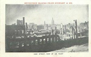 1904 High Street Ice Plant Stewart & CO Postcard undivided 21-13636