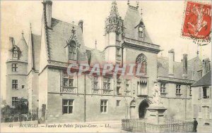 Old Postcard Bourges Facade of the Palace Jacques Coeur