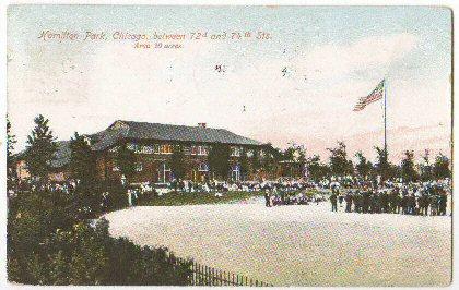 Halmiton Park Chicago Between 72nd/73rd Streets 1910