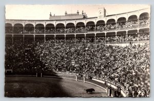 1937 Madrid Bullfighting Plaza de Toros Ring Real Photo Postcard Spain