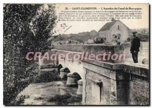 Postcard Old Saint Florentin The Aqueduct of the Burgundy Canal