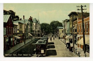 ME - Skowhegan. Madison Avenue from Water Street ca 1907