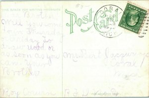 1908 No2 Lovers Lane, Saint Jo MO by Eugene Field Postcard