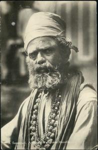 ceylon, Sannyasi Hindu Religious Ascetic Male (1930) RPPC