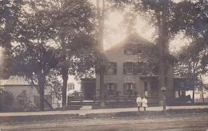 Maine Bangor Residence Scene 1910 Real Photo RPPC