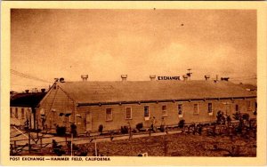 Fresno, CA California  HAMMER FIELD POST EXCHANGE  Army Base~Military  Postcard