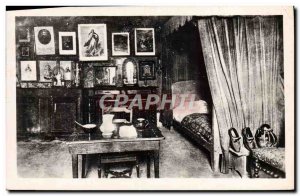 Old Postcard Ars Room and bed Death of Saint Cure