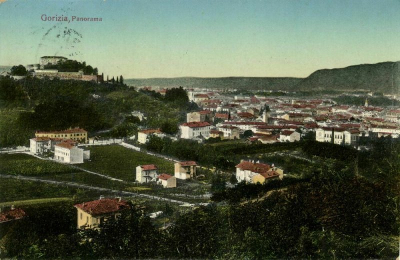 italy, GORIZIA, Panorama (1911) Postcard