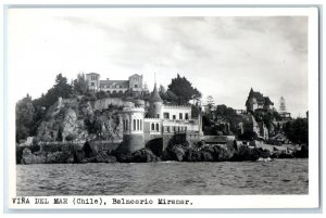 c1930's Balneario Miramar Vina Del Mar Chile Unposted RPPC Photo Postcard