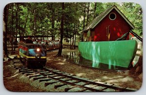 Coloma Michigan~Deer Forest~Paw Paw Lake~Miniature Train~1970 Postcard