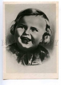 221991 USSR AVANT-GARDE Smiling Child Vintage PHOTO postcard