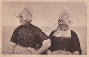 Netherlands Volendam Locals In Traditional Costume