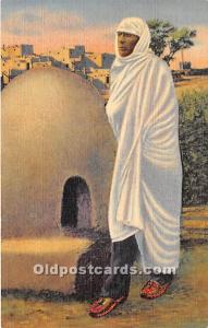 White Robed Taos Indain Indian Postcard