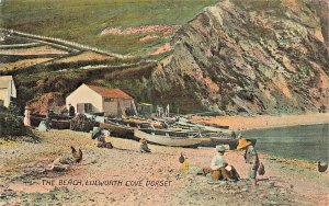 Lulworth Cove Dorset England~The Beach~H&R D Beauty Spots Tinted Photo Postcard