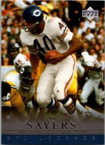 2000 Upper Deck Football Card Gale Sayers Chicago Bears sk5635