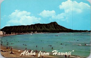 Aloha From Hawaii Oahu Waikiki Beach and Diamond Head