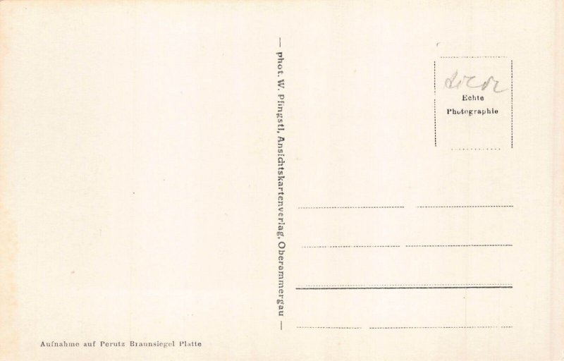 L172 Germany Oberammergau Pilatushaus Kofel RPPC vintage postcard