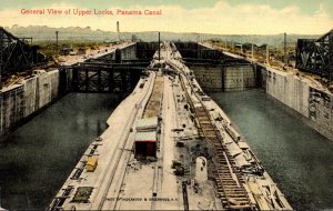 Panama Canal General View Of Upper Locks