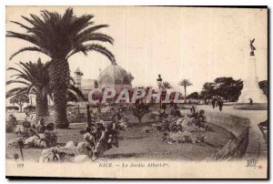 Postcard Old Nice Jardin Albert I