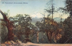 POPOCATEPETL AMECAMECA  MEXICO~STRATOVOLCANO~J SUTER TINTED PHOTO POSTCARD