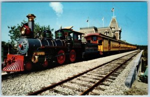 1955 Anaheim Cali Disneyland Santa Fe Passenger Train Railway Engine Ripley A227