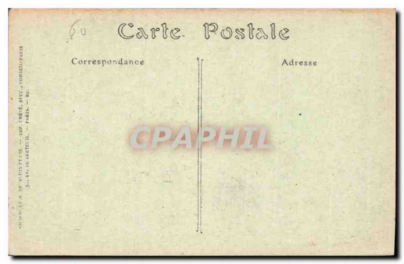 Old Postcard Chateau de Pierrefonds Ruins before the Restoration