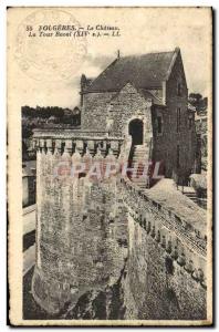 Old Postcard Fougeres Chateau La Tour Raoul