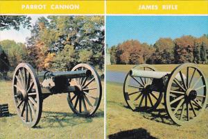 10 Pounder Parrot Cannon and James Rifle Gettysburg 