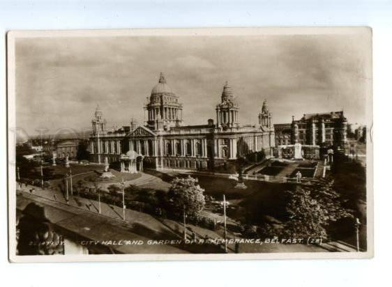 151703 Ireland BELFAST City Hall & Garden of Remembrance OLD